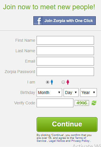 Zorpia Login Account 