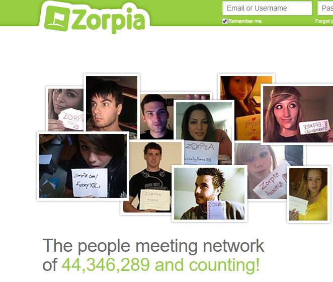 Zorpia Login Account