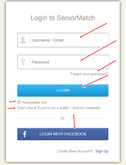 Seniormatch.com Login