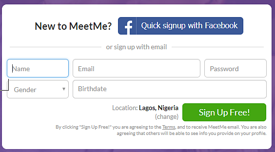 MeetMe Login