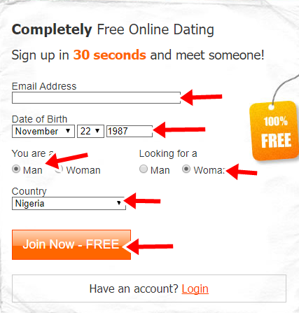 Dating sign up online Free online