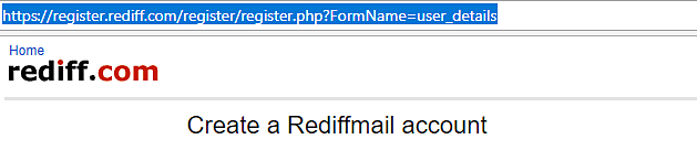 Rediffmail Sign In Signup Account