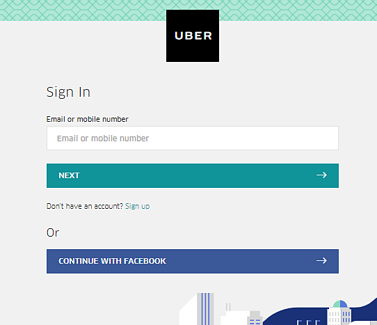 Uber Rider Login