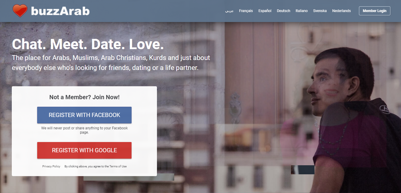 BuzzArab Member Sign Up – Login Arab Dating Website/App