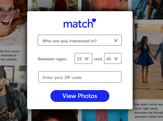 Match.com Dating Registration