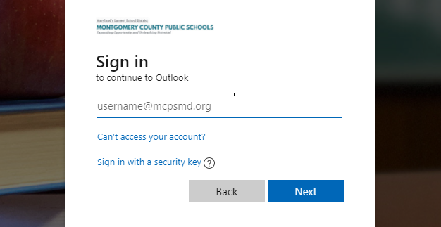Mcps Outlook Email Login @ outlook.mcpsmd.org